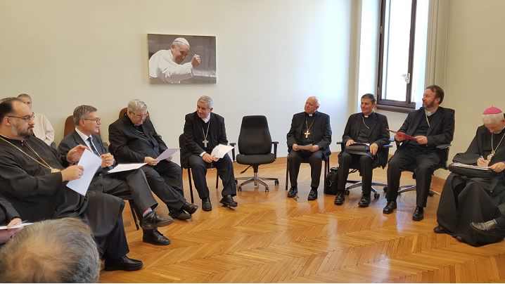 Vizita Episcopilor catolici din România la Dicasterul pentru comunicare al Sfântului Scaun