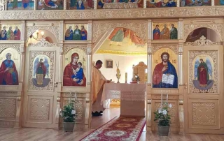 Binecuvântarea iconostasului Bisericii cu hramul Sfinții Apostoli „Petru şi Pavel” din Râciu
