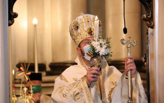 Celebrarea Învierii Domnului în Catedrala greco-catolică din Cluj