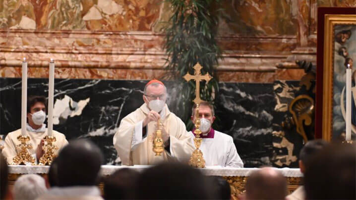 Cardinalul Pietro Parolin a prezidat liturghia de sfârșit a simpozionului pe tema Preoției