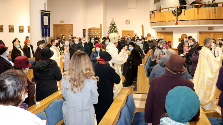 Vizita pastorală a PS Claudiu din a treia zi de Crăciun