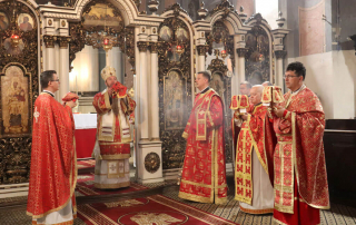 Celebrare arhierească la Catedrala „Schimbarea la Față” în Duminica Floriilor