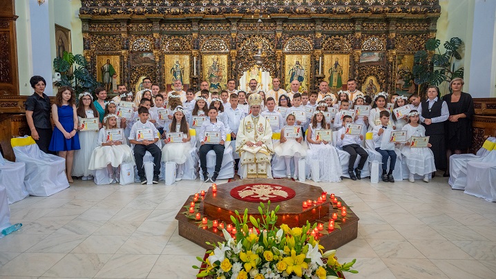 Prima Împărtăşanie Solemnă în Catedrala „Sfânta Treime” din Blaj