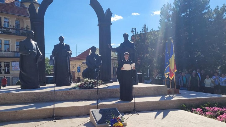 Mesajul Preafericitului Părinte Lucian Cardinal Mureșan la binecuvântarea Grupului Statuar „Școala Ardeleană”
