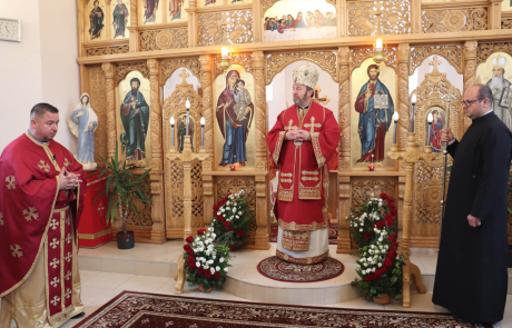Vizita PS Claudiu în parohia „Sf. Nicolae” din Chinteni