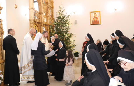 Celebrare arhierească la Mănăstirea baziliană din Cluj, la început de an