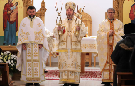 Celebrare arhierească la Mănăstirea baziliană din Cluj, la început de an